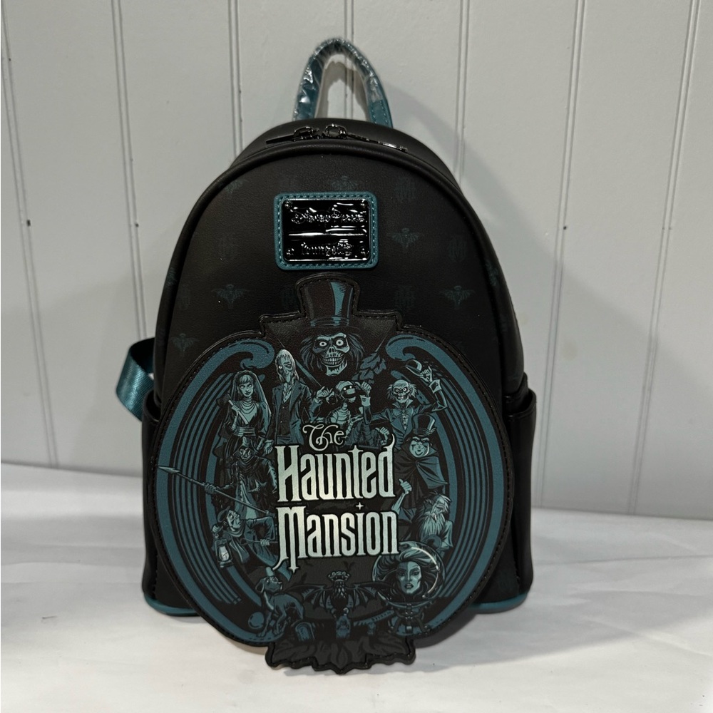 Disney Parks Haunted Mansion Glow-in-the-Dark Loungefly Mini Backpack